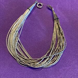 Carolyn Pollack sterling 20 strand bracelet